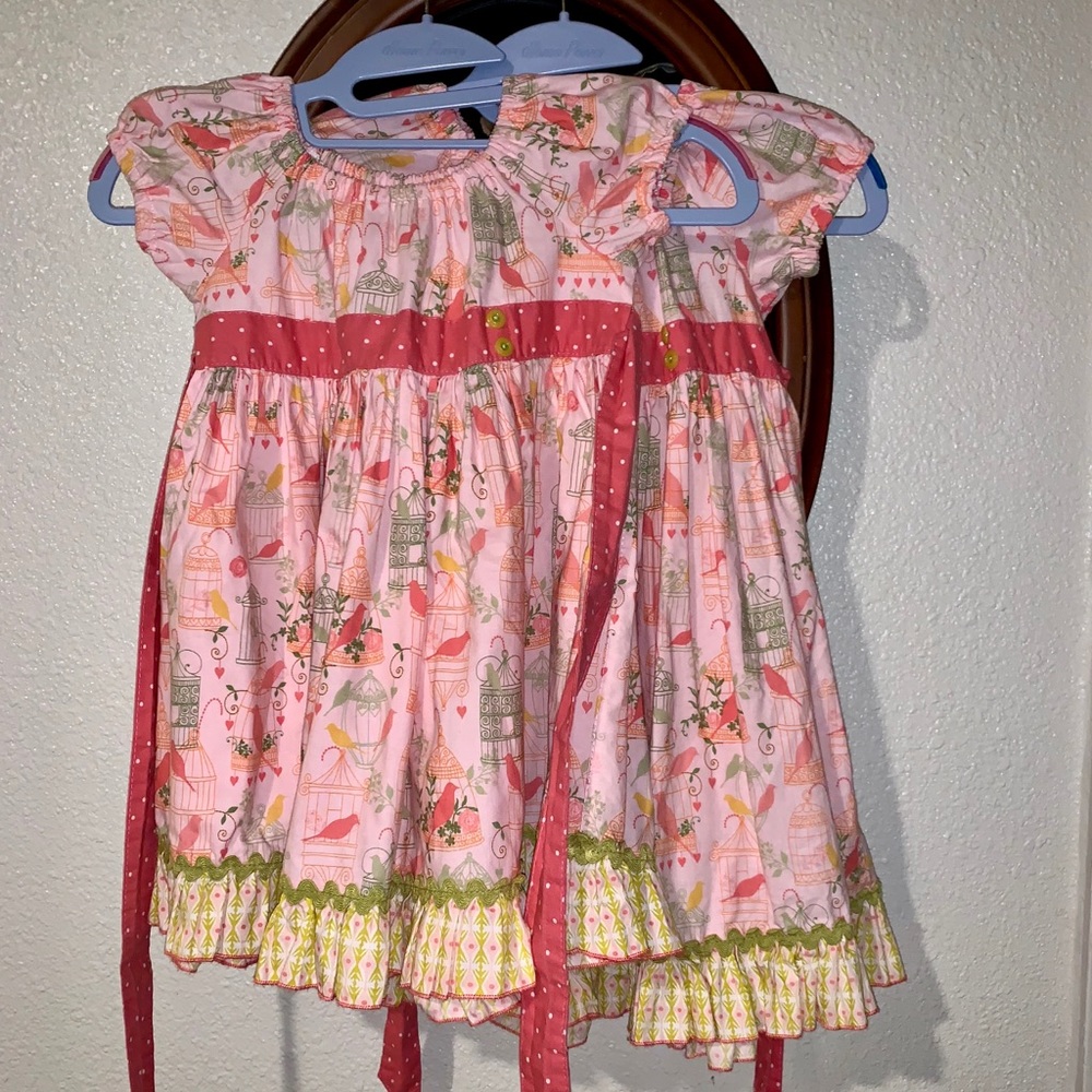 Sz 4 Matilda Jane platinum dress